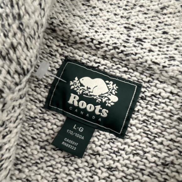 Roots Canada Jacket Adult Large Beige Full Zip Long Sleeve Knit Casual Men's - Picture 9 of 14